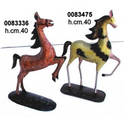 Cavallo Ferro Dipinto Cm.40
