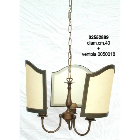 Lampadario 3 L. Per Ventola Gr. Elettr.