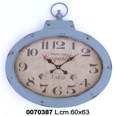 Orologio Ovale Pc Lavanda Cm 28 Hlc1512074Krnr.