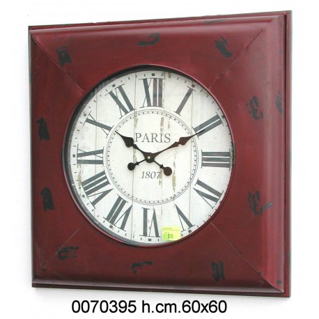 Orologio Da Parete Rosso Hlc159041Kr