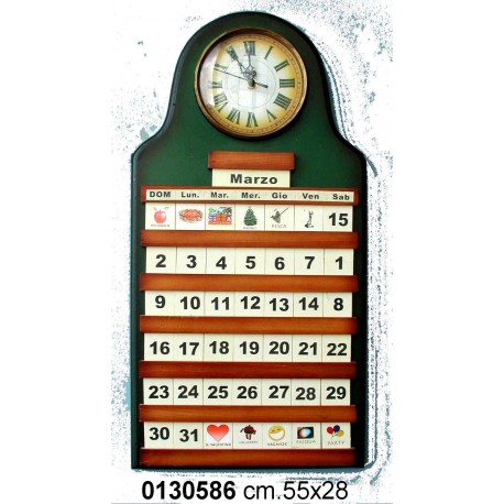 Calendario C/Orologio 622680