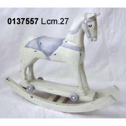 Cavallo A Dondolo Sella Blu Cm 27 1407101-11Blnr.