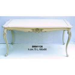 Tavolo C/Fregio 180X90 H. 75 Bianco