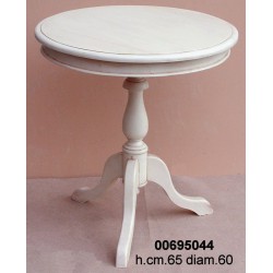 Tavolino Tondo H 75 Bianco