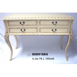 Tavolo Consolle 4 Cass. 105X40 H.76 F5 Crema