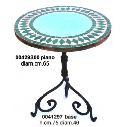 Piano Tavolo Mosaico Cm.65 Verde