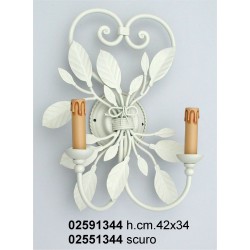 Applique Cuore 2 L. Elettr. Bianco