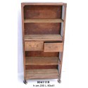 Etagere 2 Cassetti Centrali 4 Ripiani Ferro Legnonr.