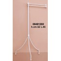 Porta Asciugamani 2 Aste Legg. Ferro Bianco