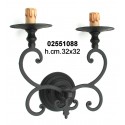Applique 2 Luci Corna Elettr.