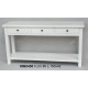 Consolle 3 Cassetti Bianco 150X42X80 Nuova Produzionenr.