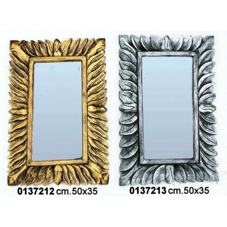PREZZO NETTO SPECCHIO INTRECCI 50X34 SILVER