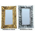 PREZZO NETTO SPECCHIO INTRECCI 50X34 SILVER