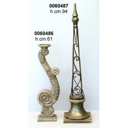 Candelabro Legno Cm.61 Gipb-1015Nr.