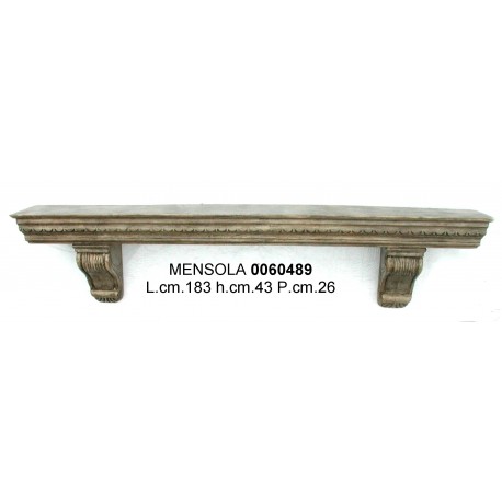 Mensola Legno Cm.183 H.43X26 Gipb-1021Nr.