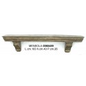 Mensola Legno Cm.183 H.43X26 Gipb-1021Nr.