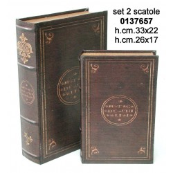 Set 2 Contenitori Libro Ksh-Pu2588