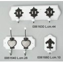 ATTACCAPANNI 1 P.LEGNO BIANCO YX12-3271