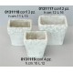 VASO QUADRO CEMENTO SBIANCATO DX41049C