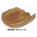 CIOTOLA TEAK NATURALE STRUTTURA FINE DIAMETRO cm 55