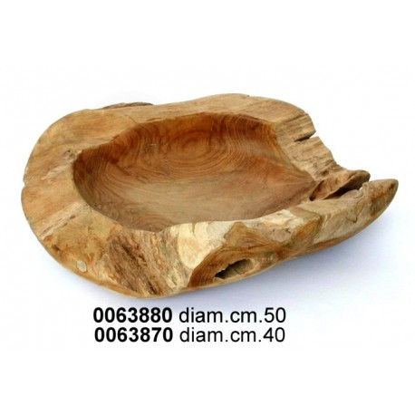 CIOTOLA TEAK NATURALE EROSO cm.50