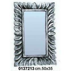 Specchio Foglia 50X34 Silver
