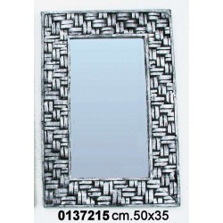 Specchio Treccia 50X34 Silver